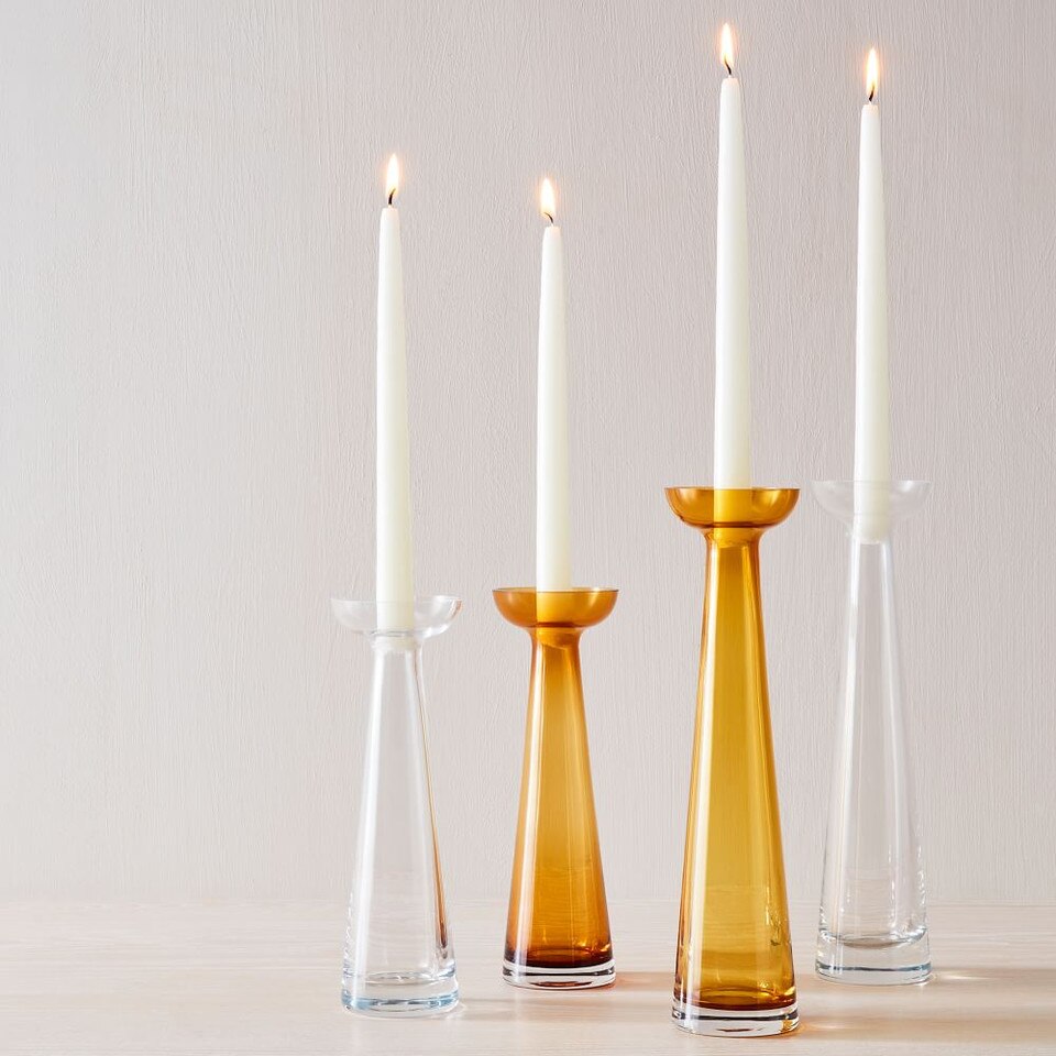 Foundations Glass Candleholders West Elm Australia